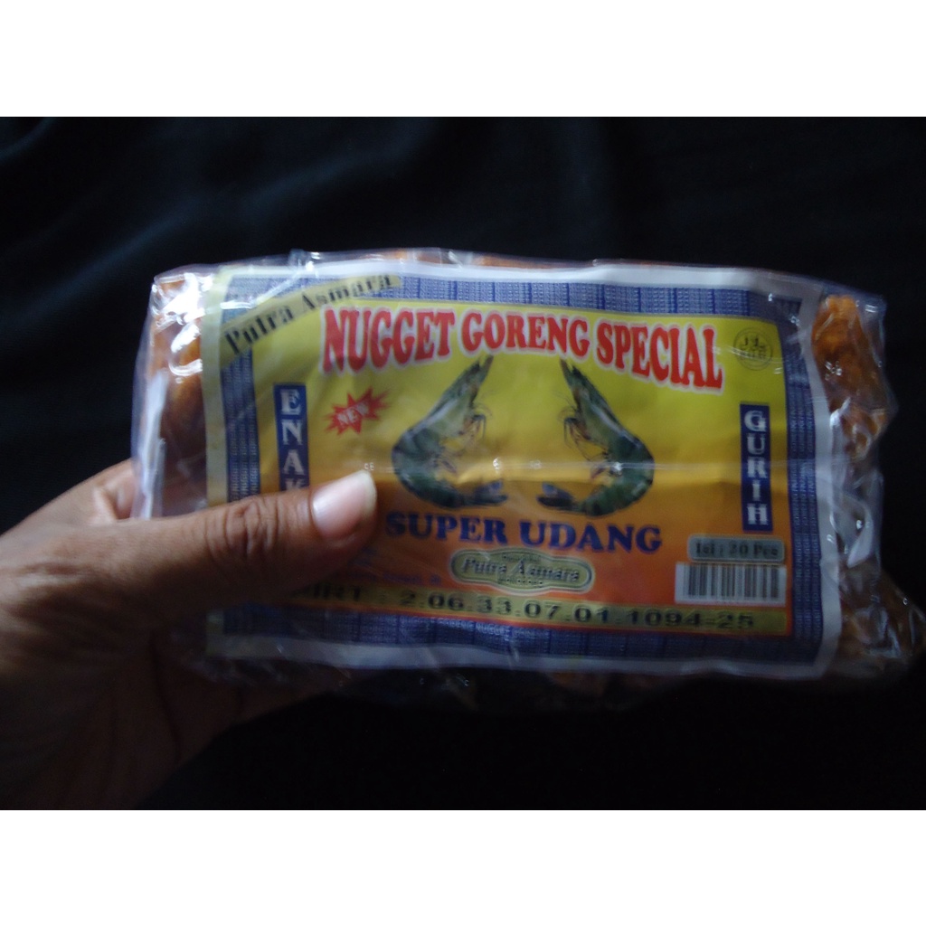 Nugget Goreng Special super Udang Putra Asmara Camilan Enak dan Gurih 1 pack isi 20 pcs