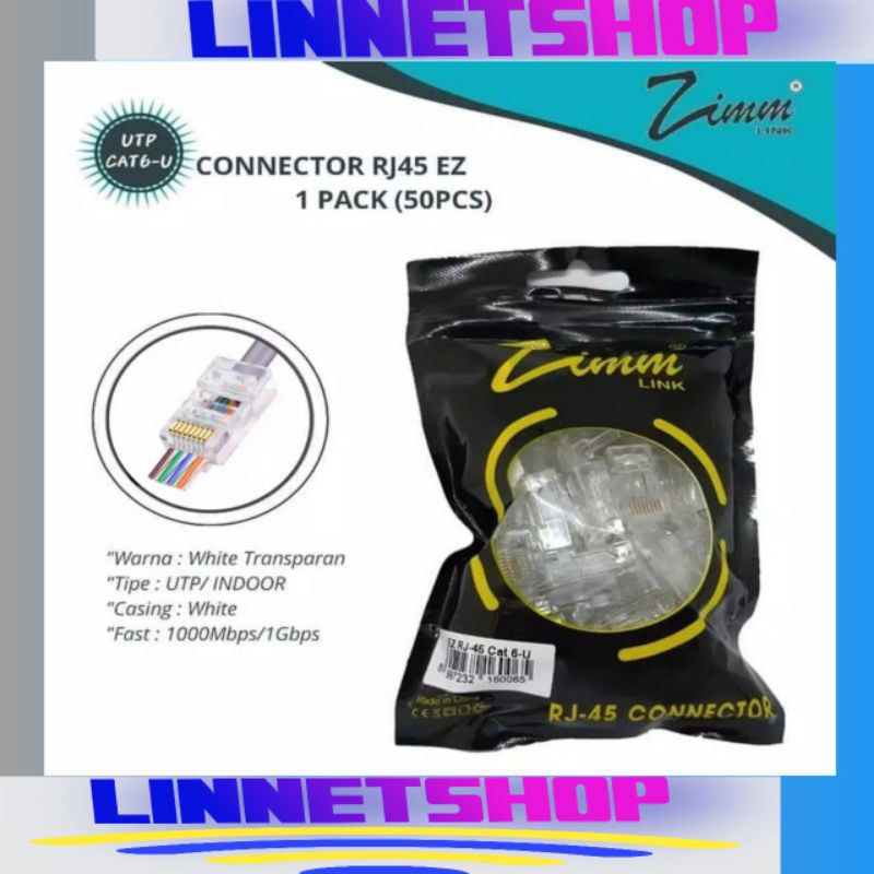 Konektor zimmlink rj45 cat5e connector zimmlink rj45 cat