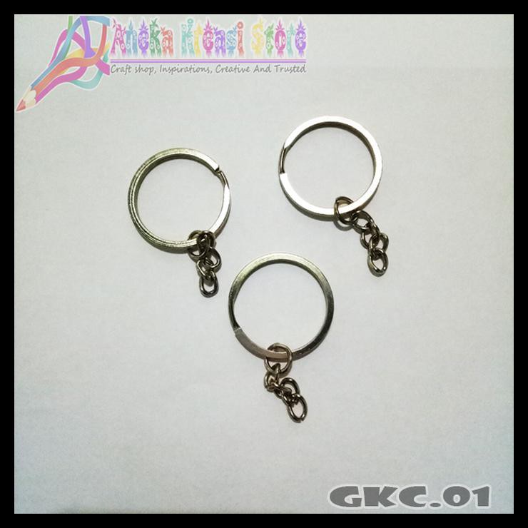 dsfy gkc01 - gantungan kunci polos d = 2,5cm ( persatuan ) 2eyo