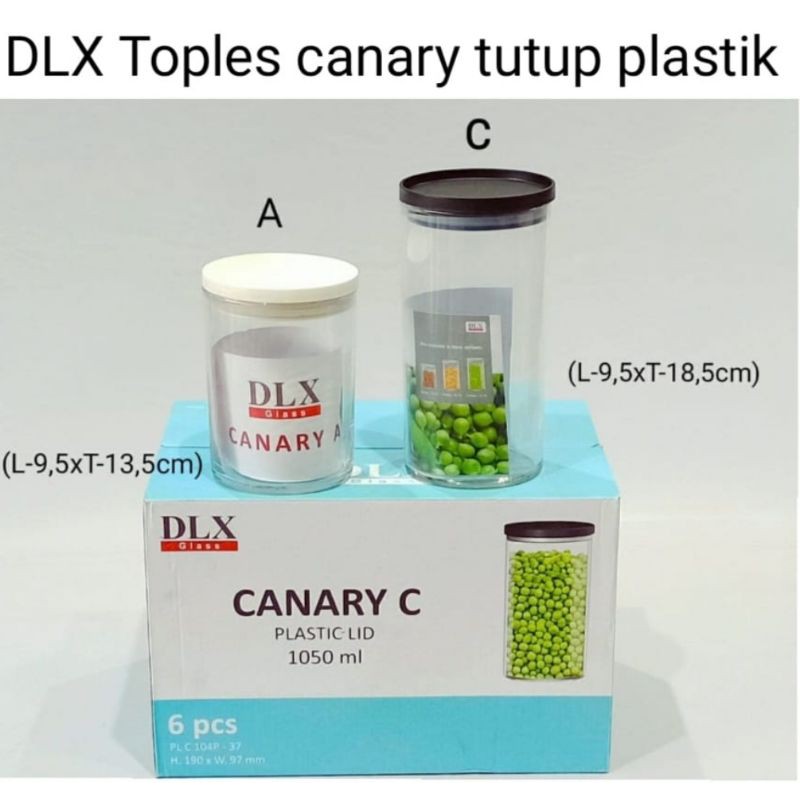 Toples kaca kue dlx canary c