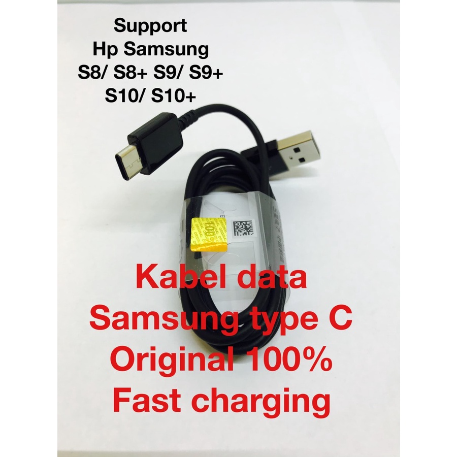 Kabel Data Samsung Type C Fast Charging S8 S8+ S9 S9+ S10 S10+ Original