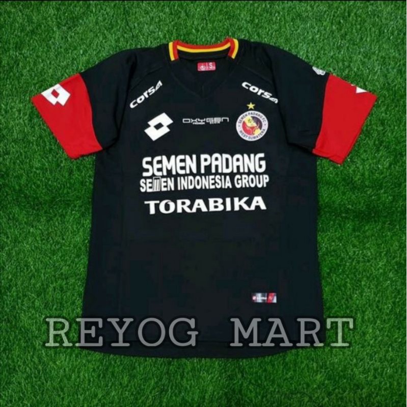 JERSEY SEMEN PADANG FC AWAY 2019 GRADE ORI LIGA 1 SHOPEE HITAM RETRO