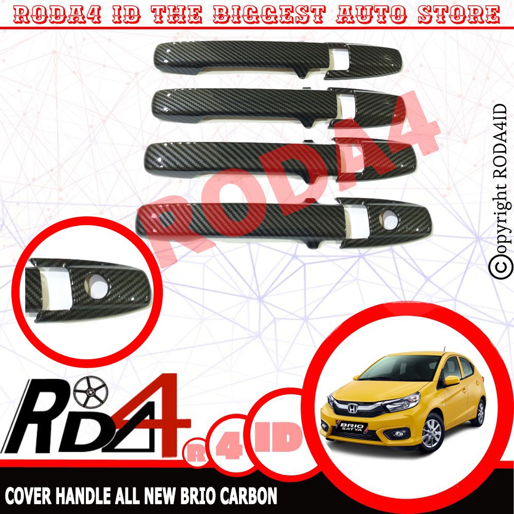 Cover Handle - Gagang Pintu Samping All New Brio CARBON