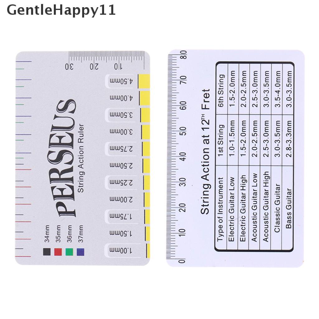 Gentlehappy Aksesoris Gitar Gauge Ruler Alat Gitar Elektrik Untuk Instrumen Senar