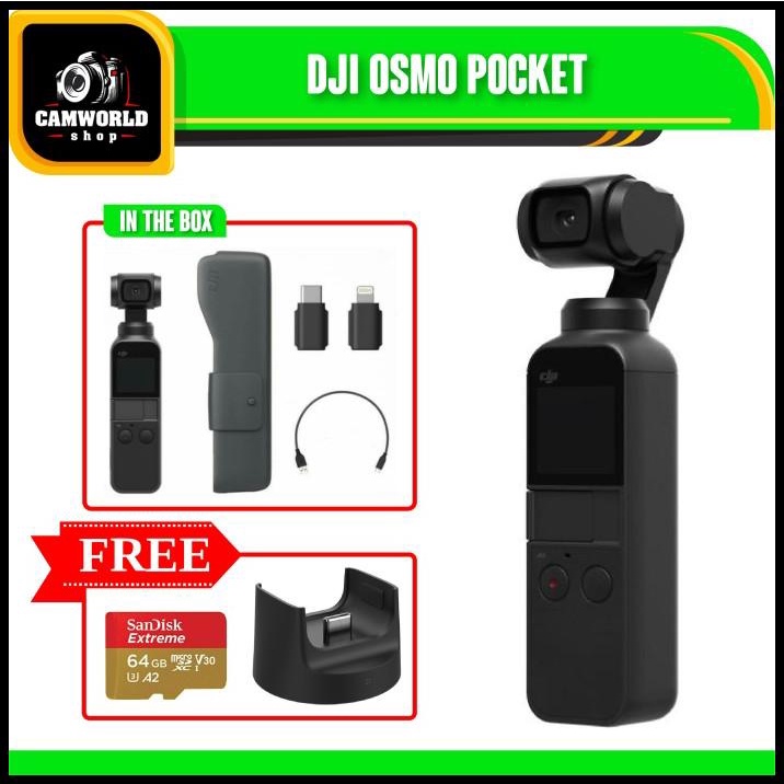 Dji Osmo Pocket _ Bundling Wireless Module + Mcsd 64Gb Class10