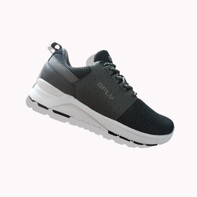 BFLY Sepatu Sneakers Casual Sporty Wanita INCOMER Grey White Synthetic Mesh Original