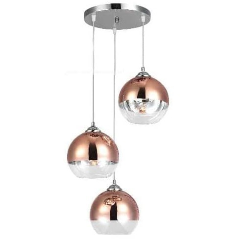 Lampu gantung minimalis rose gold interior dapur meja makan ruang tamu rumah decoration lamp susun 3