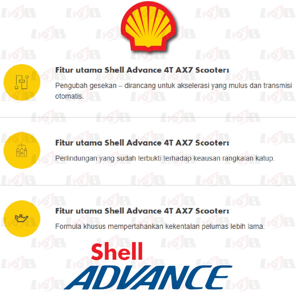 Oli Shell Matic Advance AX7 Scooter 10W30 10W40 Motor Matik