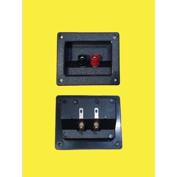 Terminal Speaker Binding Post Socket Soket Banana Kotak 2 Pin