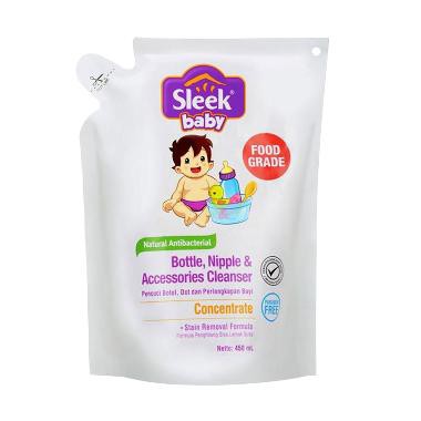 SABUN BOTOL SUSU SLEEK BABY 450ML REFFIL