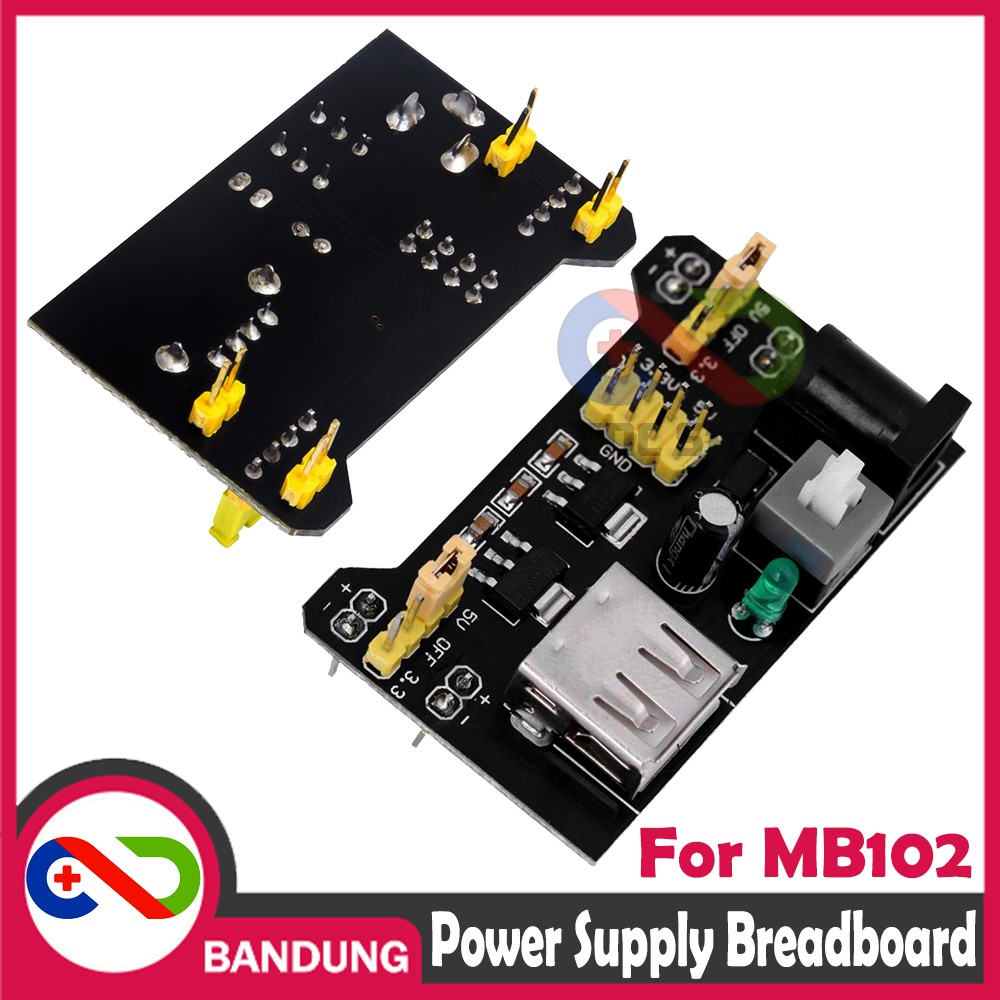 POWER SUPPLY FOR MB102 BREADBOARD 3.3V/5V MODULE