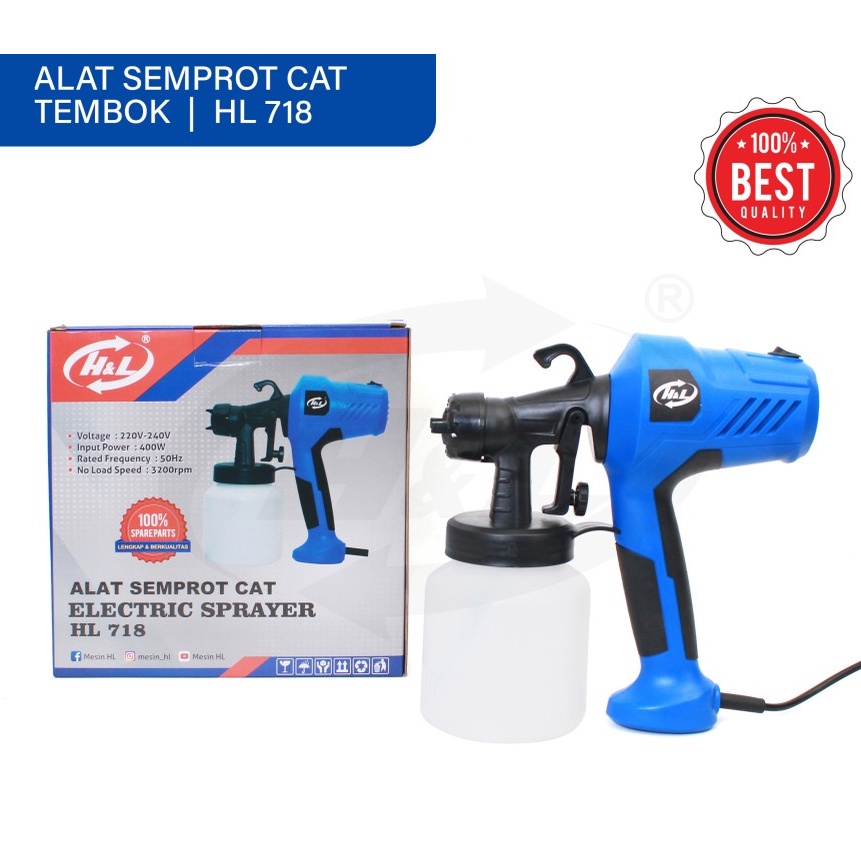 electric spray gun h l hl 718 alat semprot cat elektrik tembok dinding