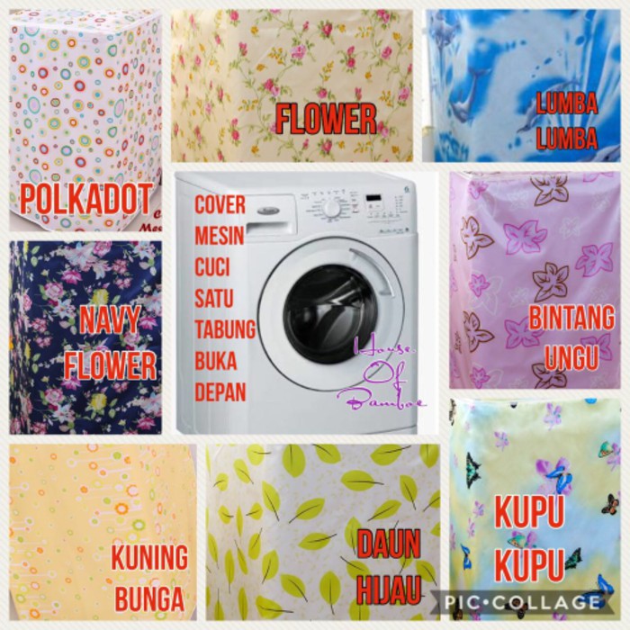 Super Promo PROMO COVER MESIN CUCI / SARUNG MESIN CUCI BUKA DEPAN