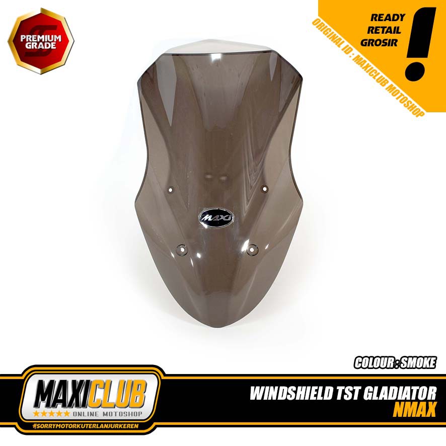 Variasi Motor Yamaha Nmax Windshield Visor TST Gladiator Smoke