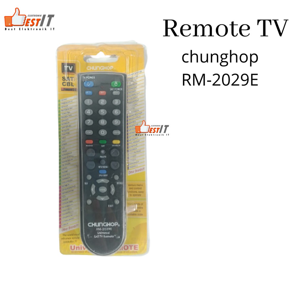 Remote Universal TV CHUNGHOP RM-2029E