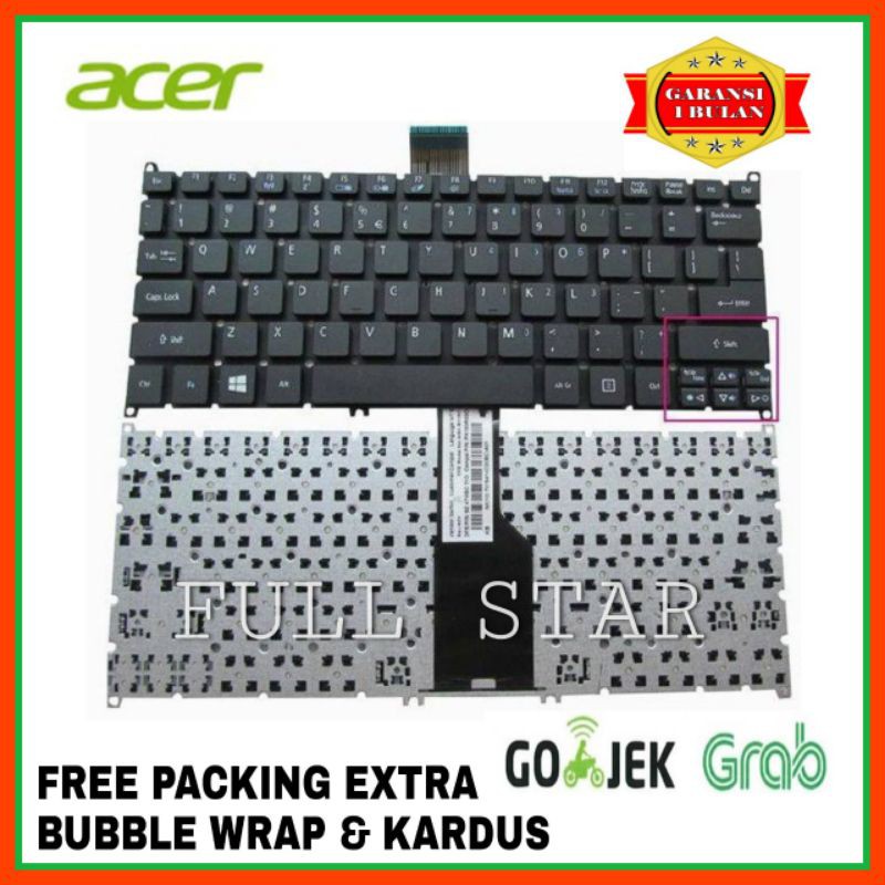 Keyboard Laptop Acer Aspire One 725 AO725 756 AO756 V5-121 V5-131 V5-171  S3 S3-331 S3-391 S3-392