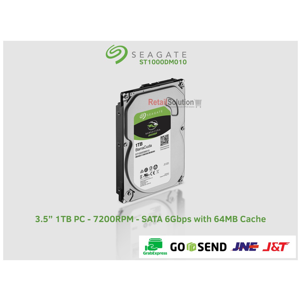 HDD Seagate Barracuda 1TB 7200RPM 3.5&quot; SATA III MFI - Hardisk Internal PC