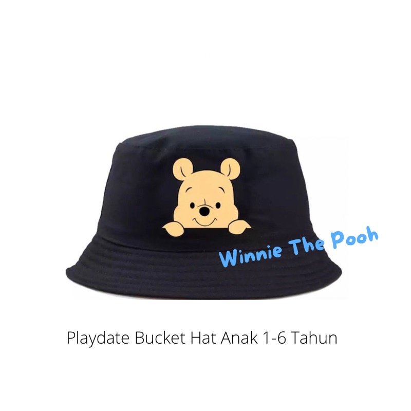 Bucket Hat Anak Polos Topi Anak Laki Laki Perempuan Topi Pikinik Anak Topi Rimba Anak Kupluk Anak Buket Hat Anak Bayi Laki Laki Perempuan 1 2 3 4 5 Tahun-Winnie The Pooh