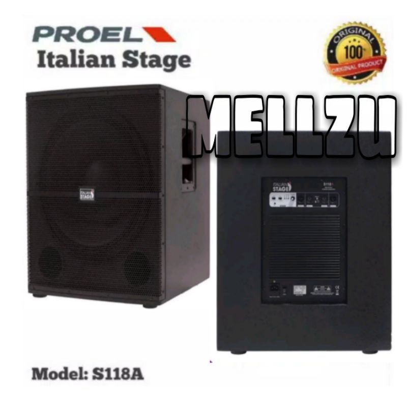 Subwoofer Aktif Proel Italian Stage S118A Original Proel S 118 A - 18 inch