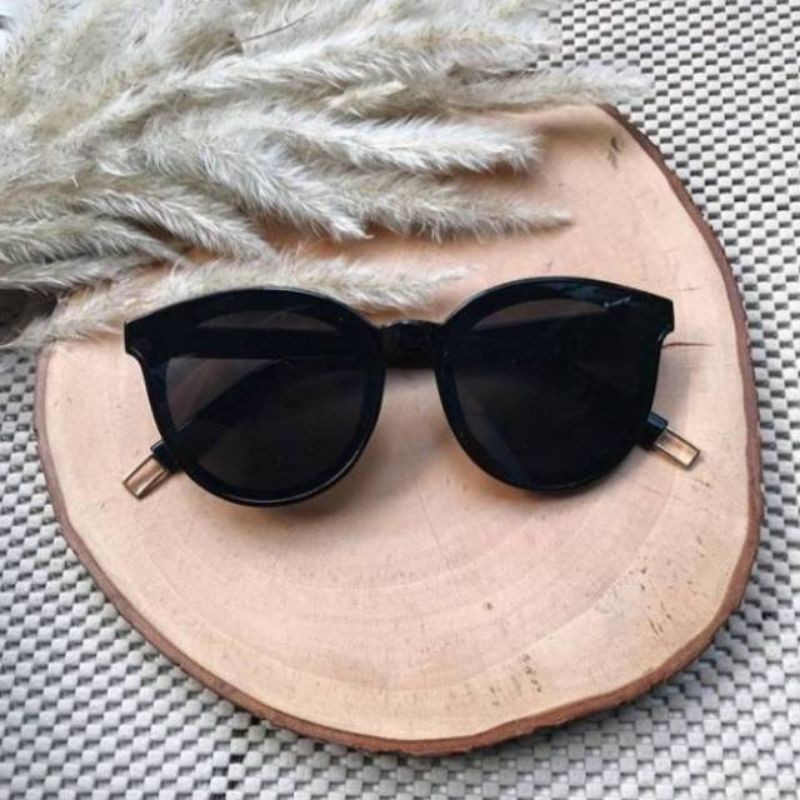 Kacamata style korea Mata kucing Besar Kacamata hitam-Hitam