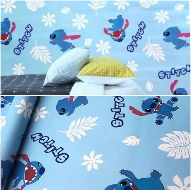 Wallpaper stiker dinding karakter stitch