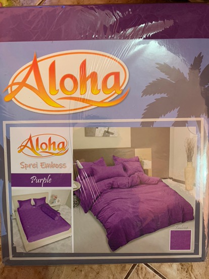 Sprei Aloha Lady Rose Size (180x200) King Size Polos Emboss Terlaris Dan Termurah Adem Dan Lembut