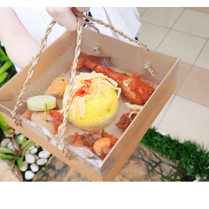 

♝ Box Kraft Mika + tali (20x20x7,5cm) - per 10pcs ♗
