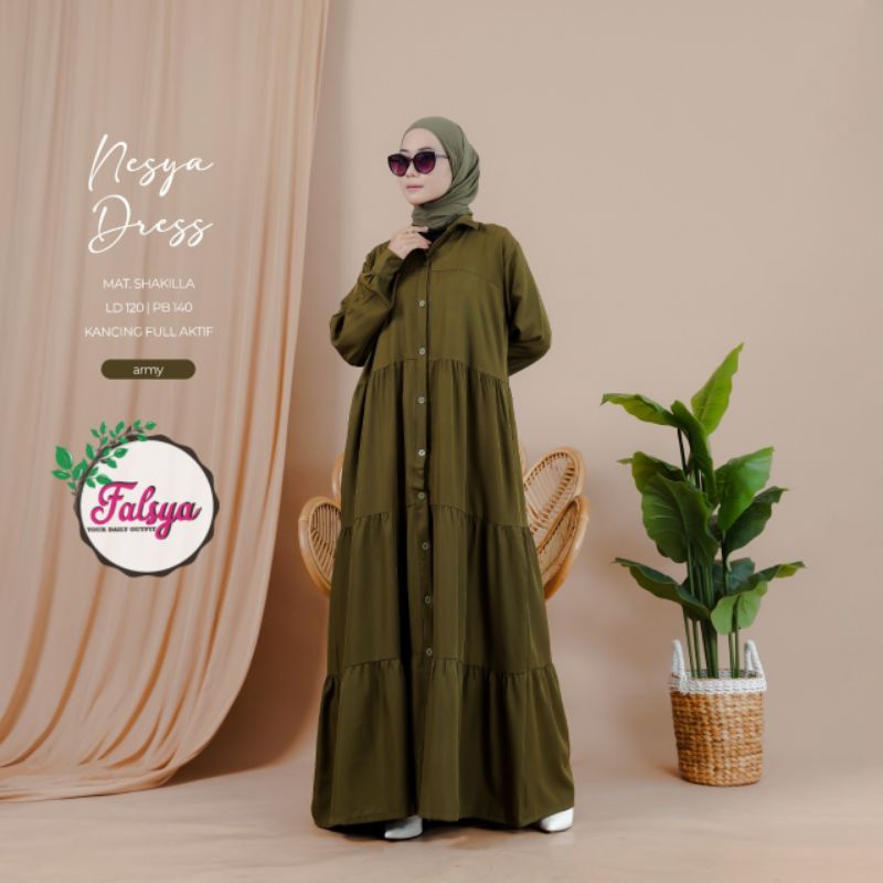 Gamis Wanita - Nesya Dress by Falsya