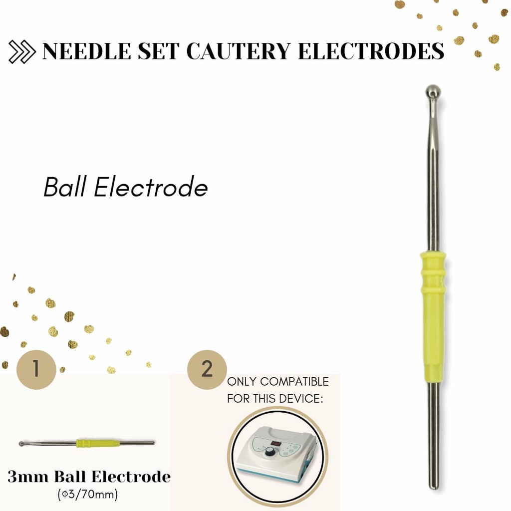 Set Electrodes cautery Needle gdz for machine cauter gdz only