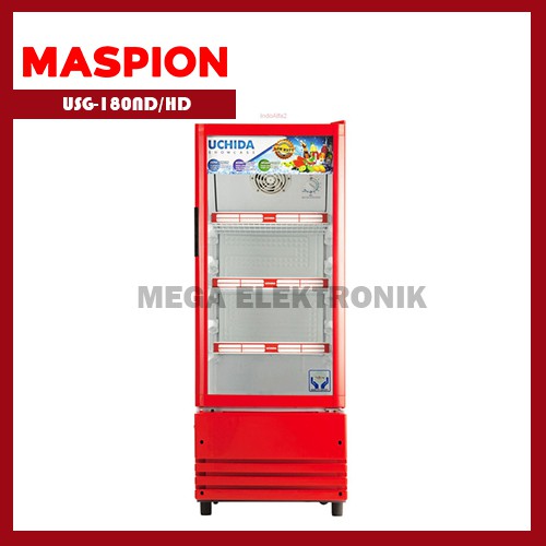 MASPION USG-180ND/HD SHOWCASE 3 RAK 180 LITER