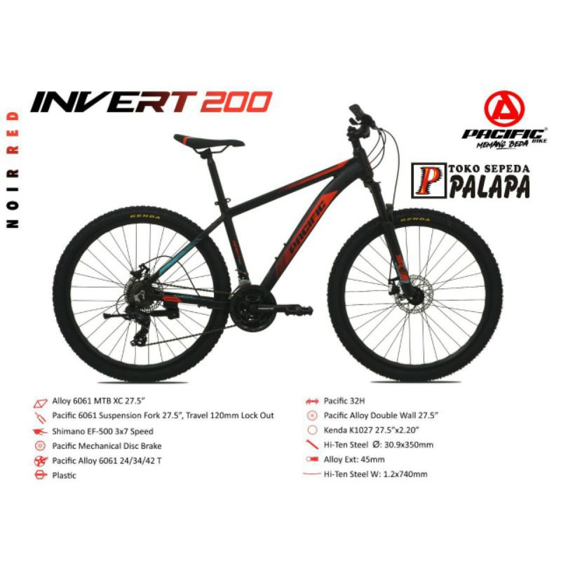 Mtb 27 5 Pacific Invert 200 Sepeda Gunung Shopee Indonesia