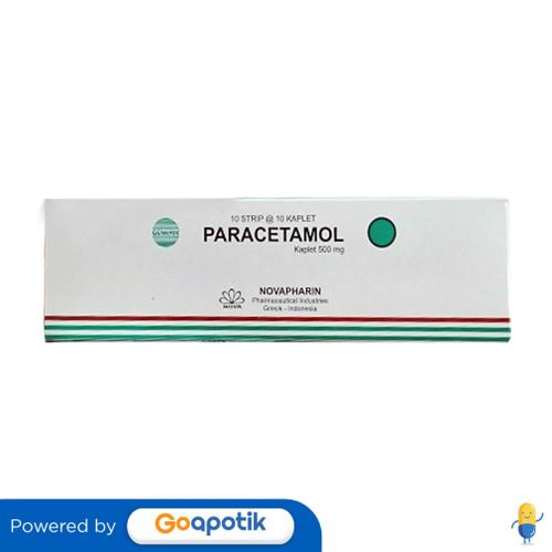 Jual Paracetamol Novapharin 500 Mg Box 100 Kaplet Shopee Indonesia