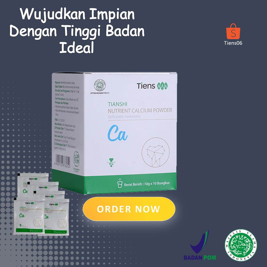 

susu peninggi badan dewasa Nutrient Calcium Powder herbal Susu Kalsium Tiens Untuk Patah Tulang