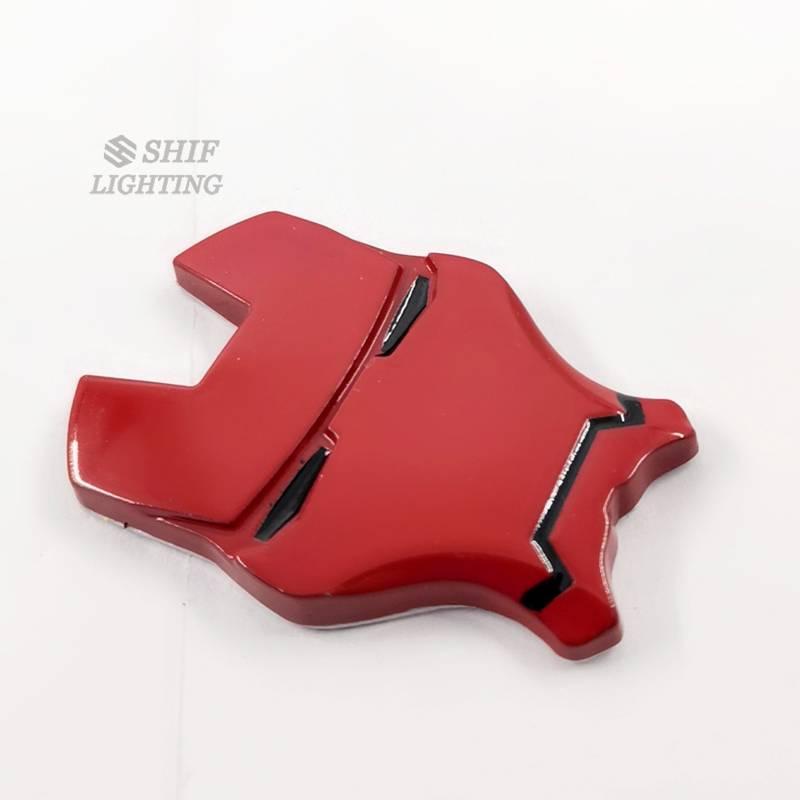 1 X 3D Metal Red Iron Man Logo Car Auto Motor Bike Avengers Iron Man Emblem Badge Sticker Decal