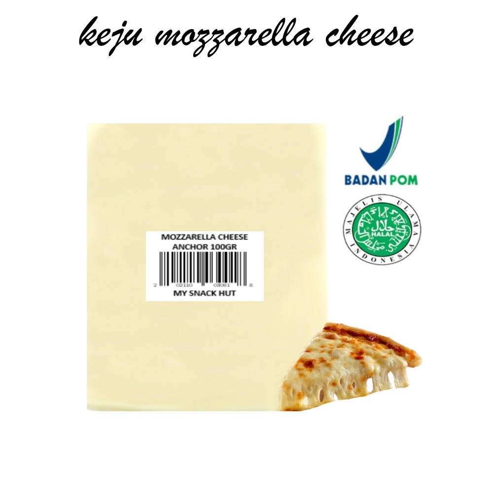 ANCHOR MOZZARELLA 100GR - KEJU MOZARELA MOZZARELA NEW ZEALAND MOZARELLA CHEESE MULUR PIZZA IMPORT HALAL