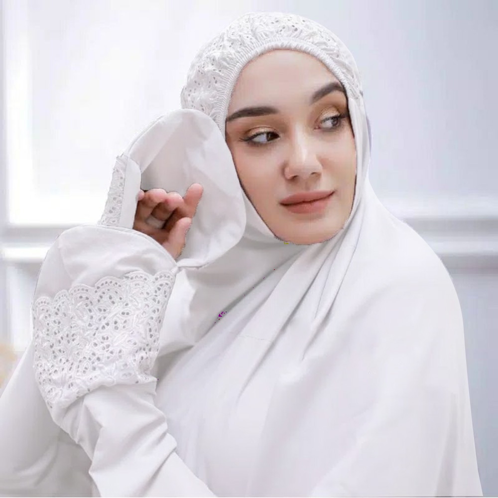 Mukena Terusan Khadijah Dewasa Lajuran jumbo