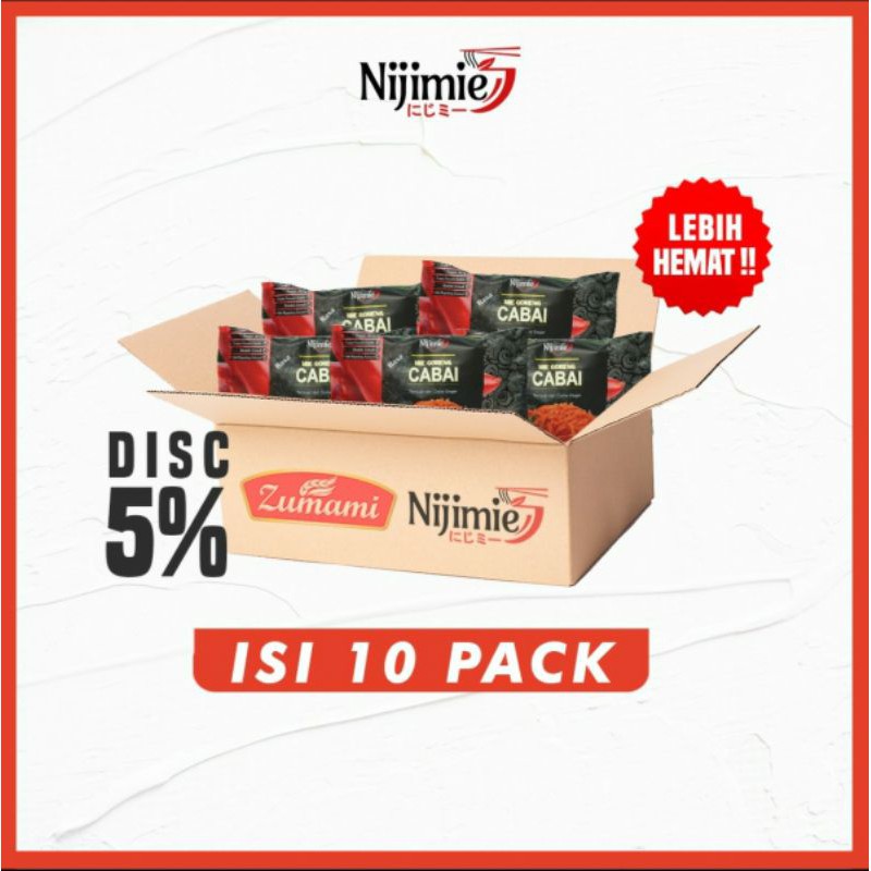 

ZUMAMI NIJIMIE MIE SAYUR CABE 80 GRAM ISI 10 PCS ( PAKET LEBIH HEMAT )