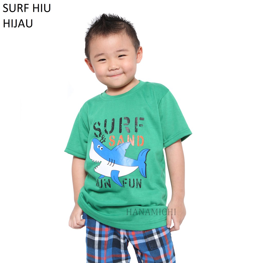 Hanamichi SURFHIU Kaos Anak Lengan Pendek