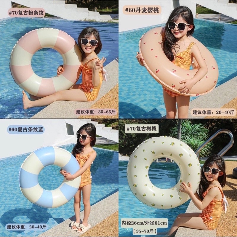 ban renang anak warna imut cute swimming tire korean style