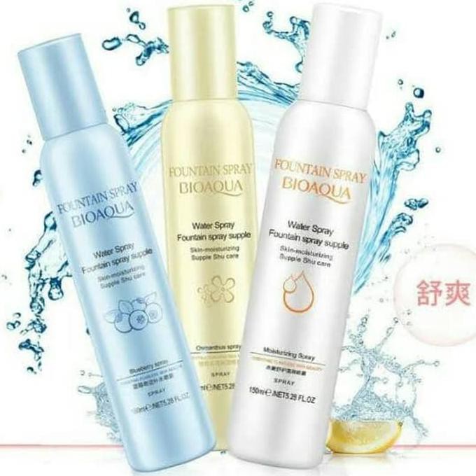 BIOAQUA FOUNTAIN WATER SPRAY TONER FACE MIST Terjamin