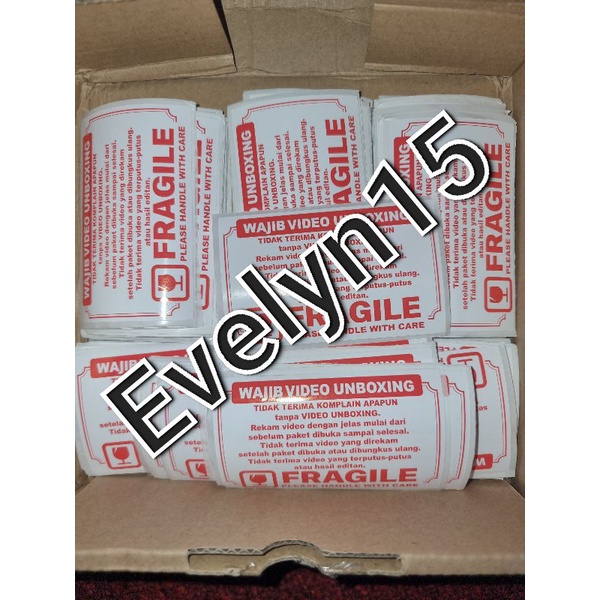 

Stiker frigle + wajib video unboxing