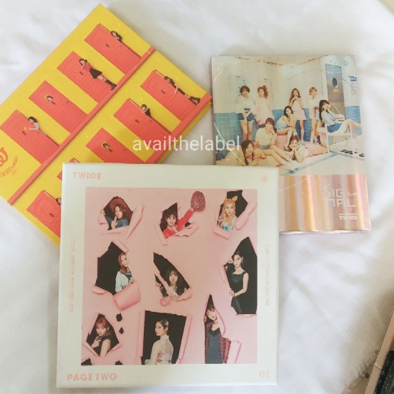 ALBUM TWICE PAGE TWO (CHEER UP) TWICECOASTER (KNOCK KNOCK)