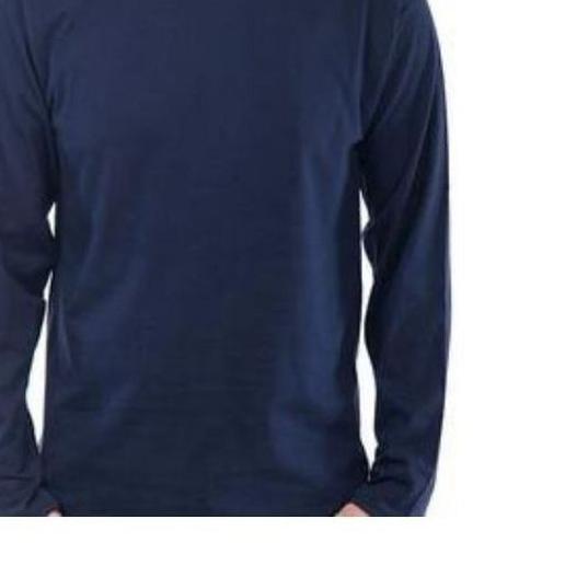 ♦ kaos polos pria/lengan panjang/warna putih - S, Putih ♪