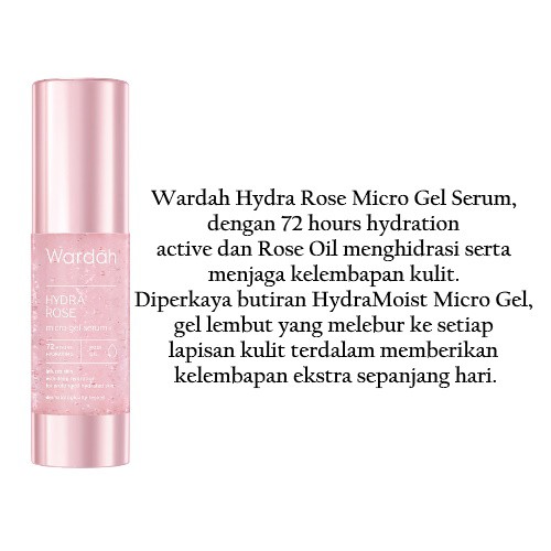 [ SKINHOUSEID ] WARDAH HYDRA ROSE SERIES | WARDAH SKINCARE | WARDAH BPOM |