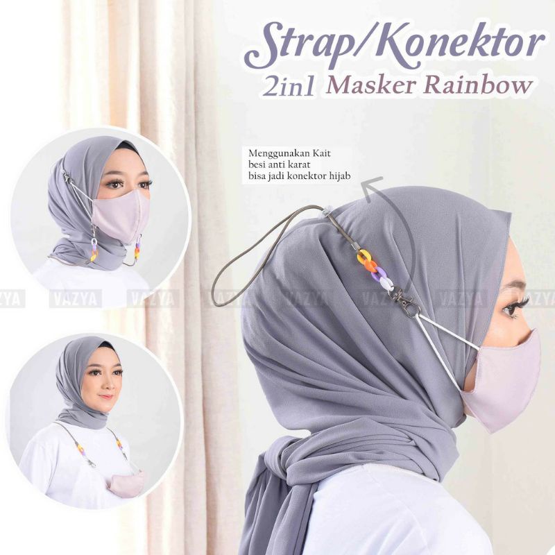 Strap/Konektor Masker Tali 2in1 Rainbow