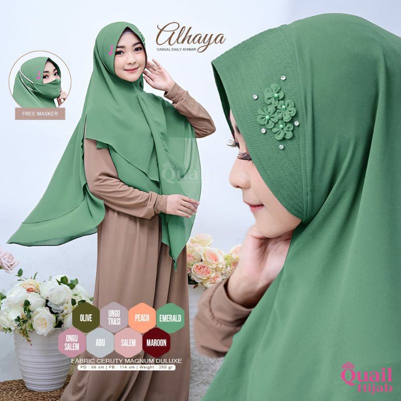 Khimar Casual Alhaya Original Quail