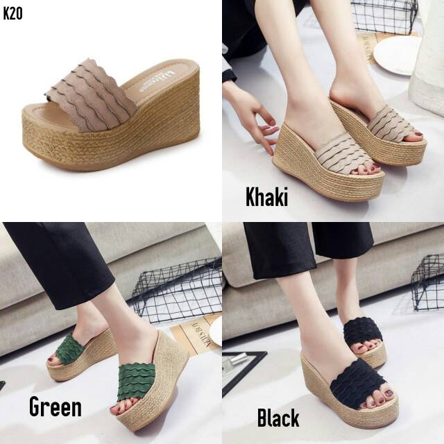 Hoh Sandal Wedges Lace K20