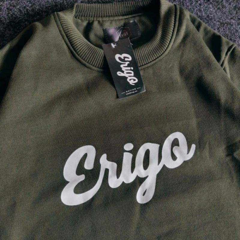 CrewNeck Erigo Sablon Pria Wanita Sweater erigo