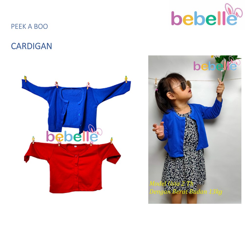 BEBELLE  CARDIGAN BASIC ANAK  BBC0001-TOKO LIELYS