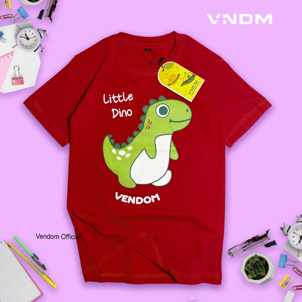 kaos anak / kaos anak laki laki &amp; perempuan / kaos anak kekinian / baju kaos anak premium tulisan sablon vendom usia 1-12 tahun